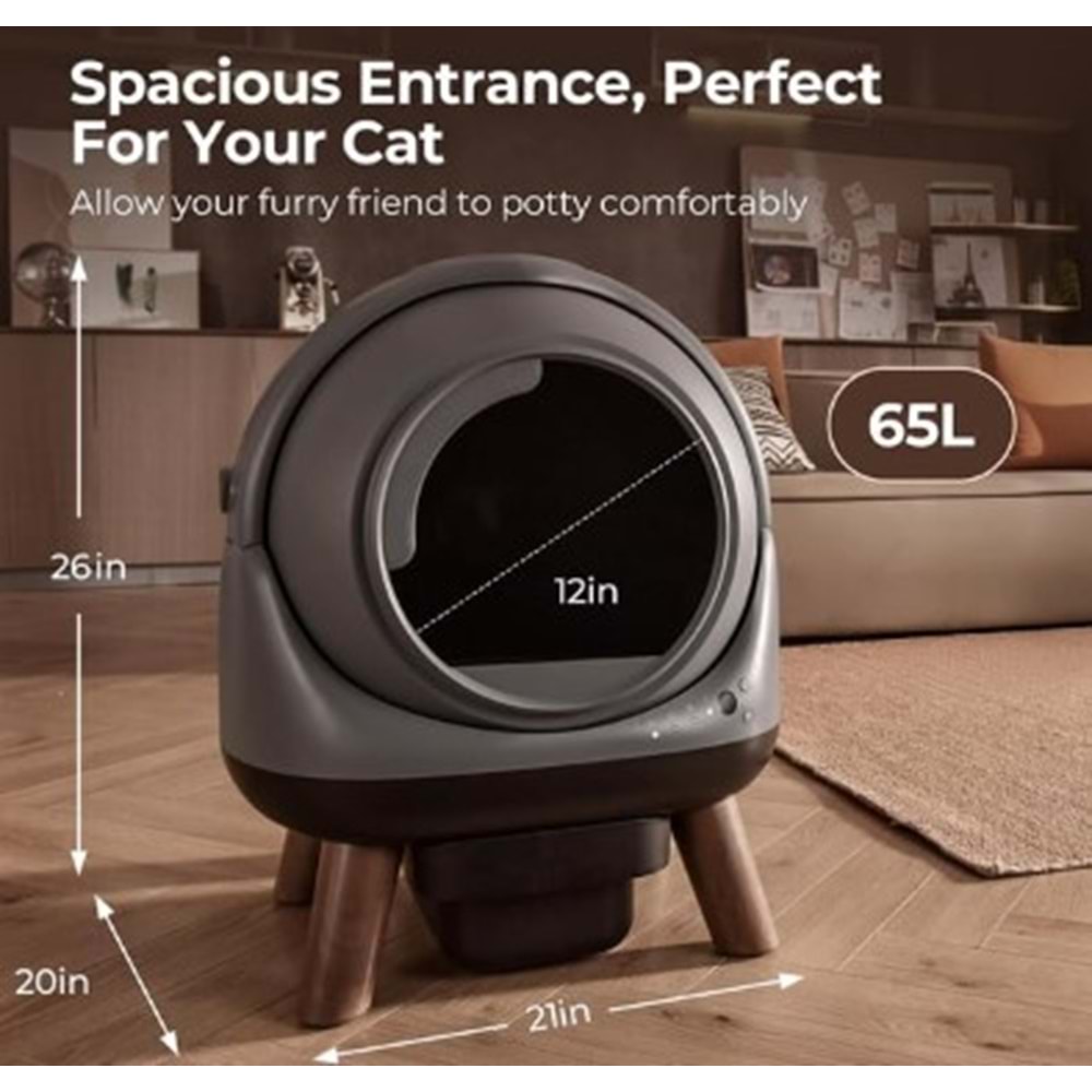 A-Els Pet Otomatik Koku Kontrollü AkıllıKedi Tuvaleti