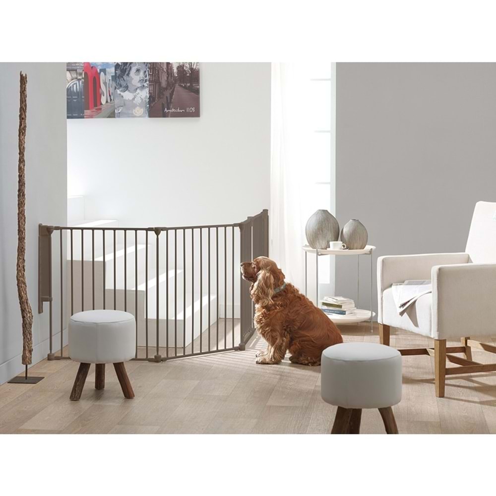 Savic Lüks Köpek Parkı | Yavru Köpek ve Köpek Oyun Parkı – warm Gri