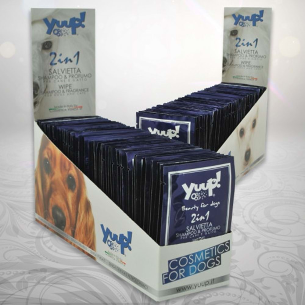 YUUP! ŞAMPUAN VE PARFÜMLÜ TEMİZLEME MENDİLİ (SETİ 60PARÇA)