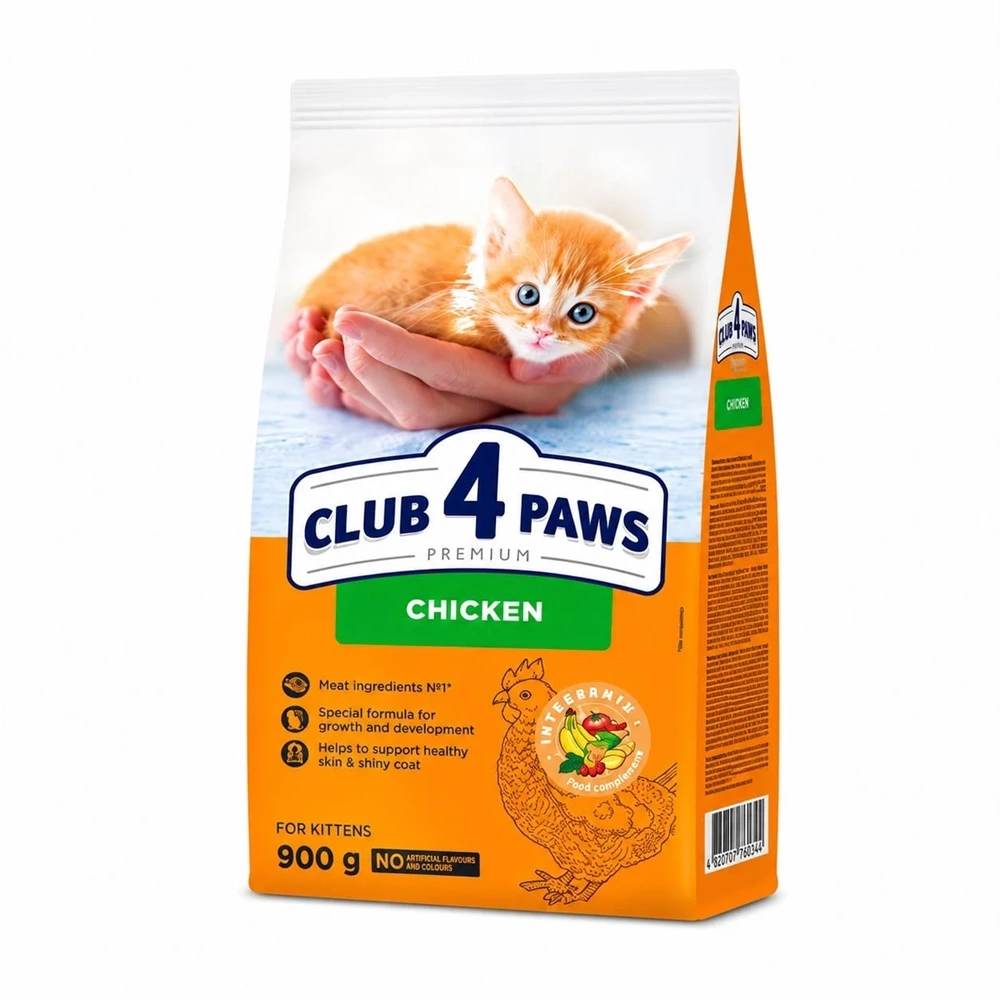 CLUB 4 PAWS PREMİUM TAVUKLU YETİŞKİN KEDİ MAMASI 900GR