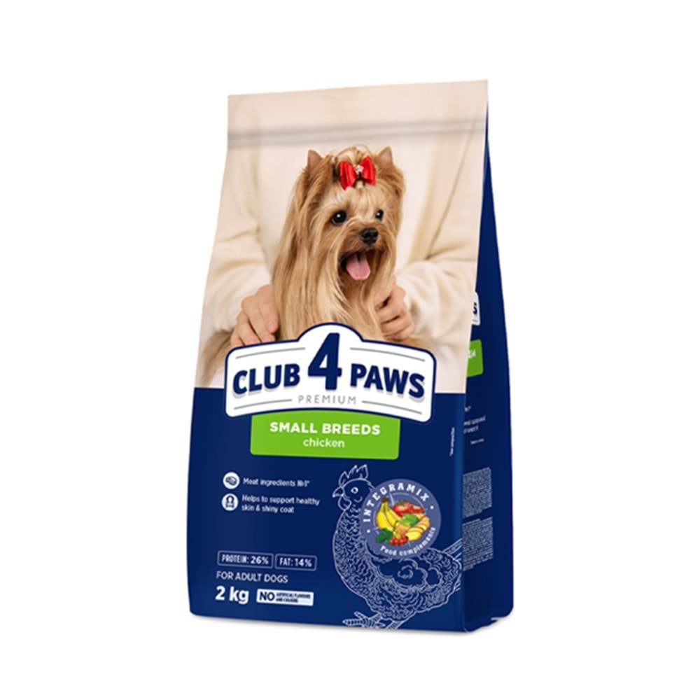 CLUB 4 PAWS PREMİUM KUZU VE PİRİNÇ ETLİ HİPOALERJENİK MİNİ IRK YETİŞKİN KÖPEK MAMASI 2KG
