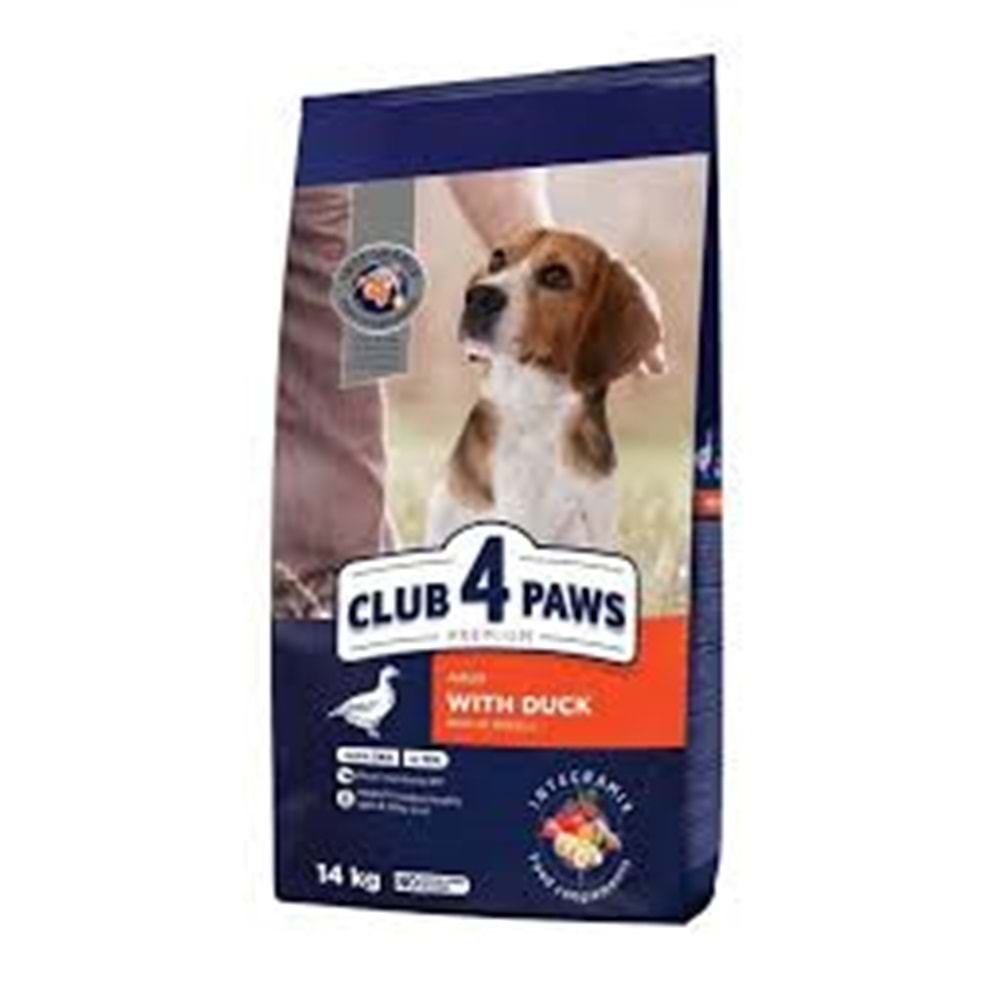 CLUB 4 PAWS PREMİUM MİNİ IRK ÖRDEK ETLİ YETİŞKİN KÖPEK MAMASI 2KG