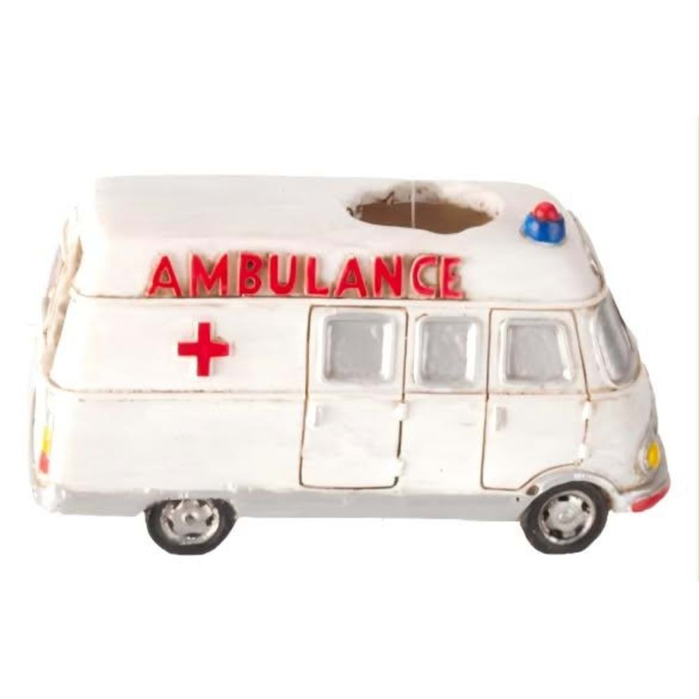 CH20109 AMBULANCE AKVARYUM DEKORU 13-6-7 CM