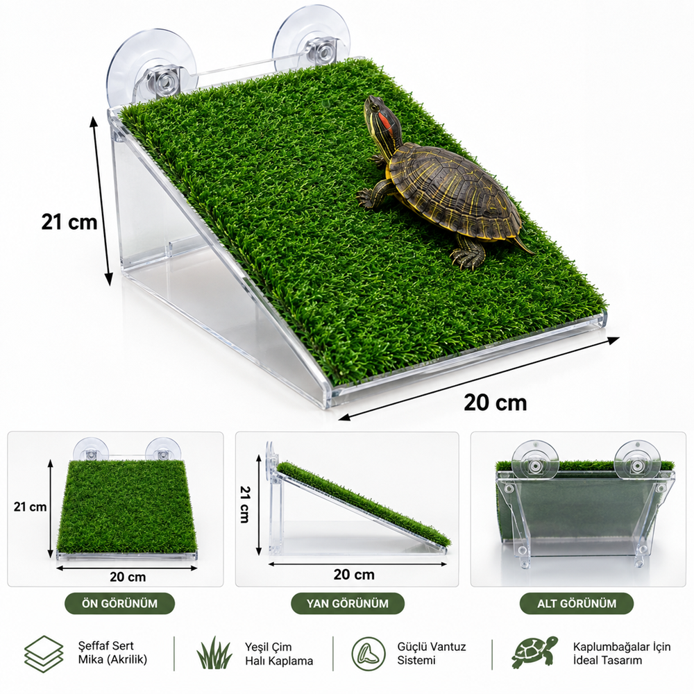 MAKRO AKVARYUM KAPLUMBAĞ RAMPASI ( 12 x 18.5 )