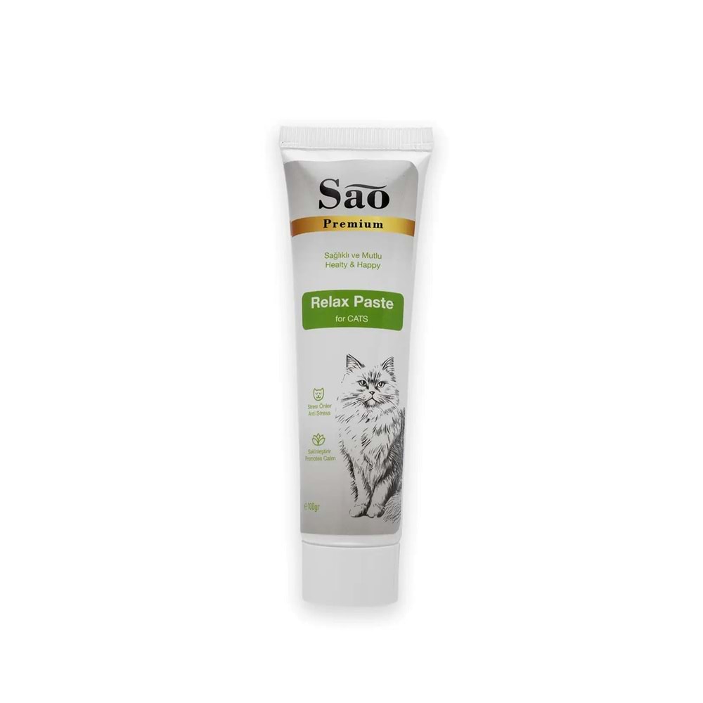 SAO Anti Stress Relax Paste Sakinleştirici Kedi Macunu 100gr