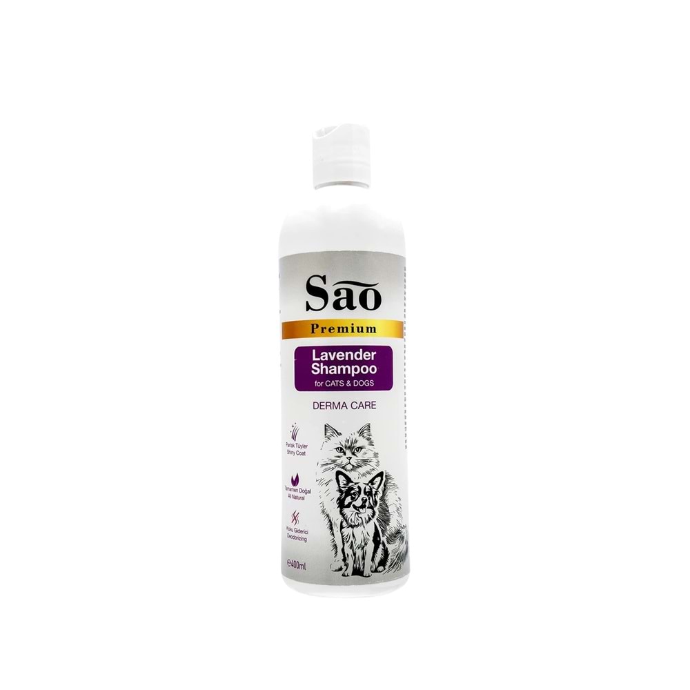 SAO Lavanta Özlü Kedi ve Köpek Şampuanı 400 ML