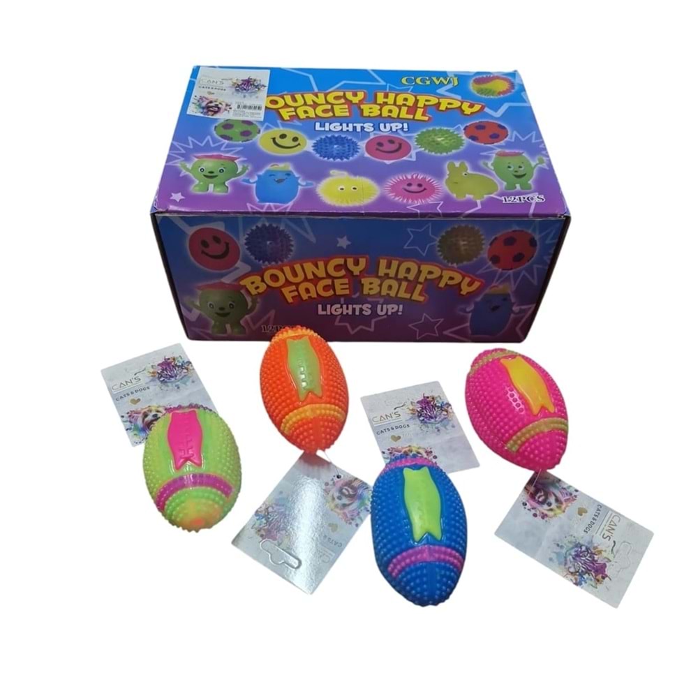 Cans TJWJ296 Öten Işıklı Beyzbol Top Oyuncak 10 cm 12 li
