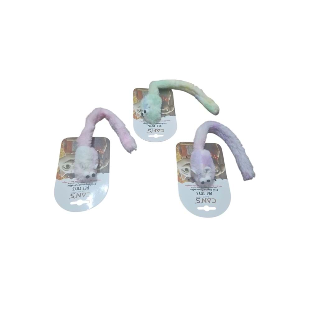 MWJ892 Uzun Kuyruklu Tüylü Fare Oyuncak