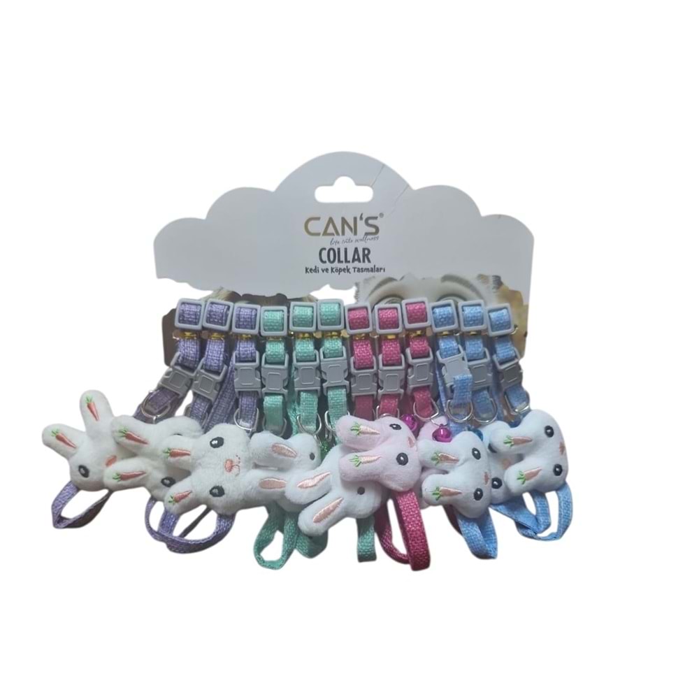 BRC-95 Tavşan Detaylı Zilli Boyunluk 1 cm