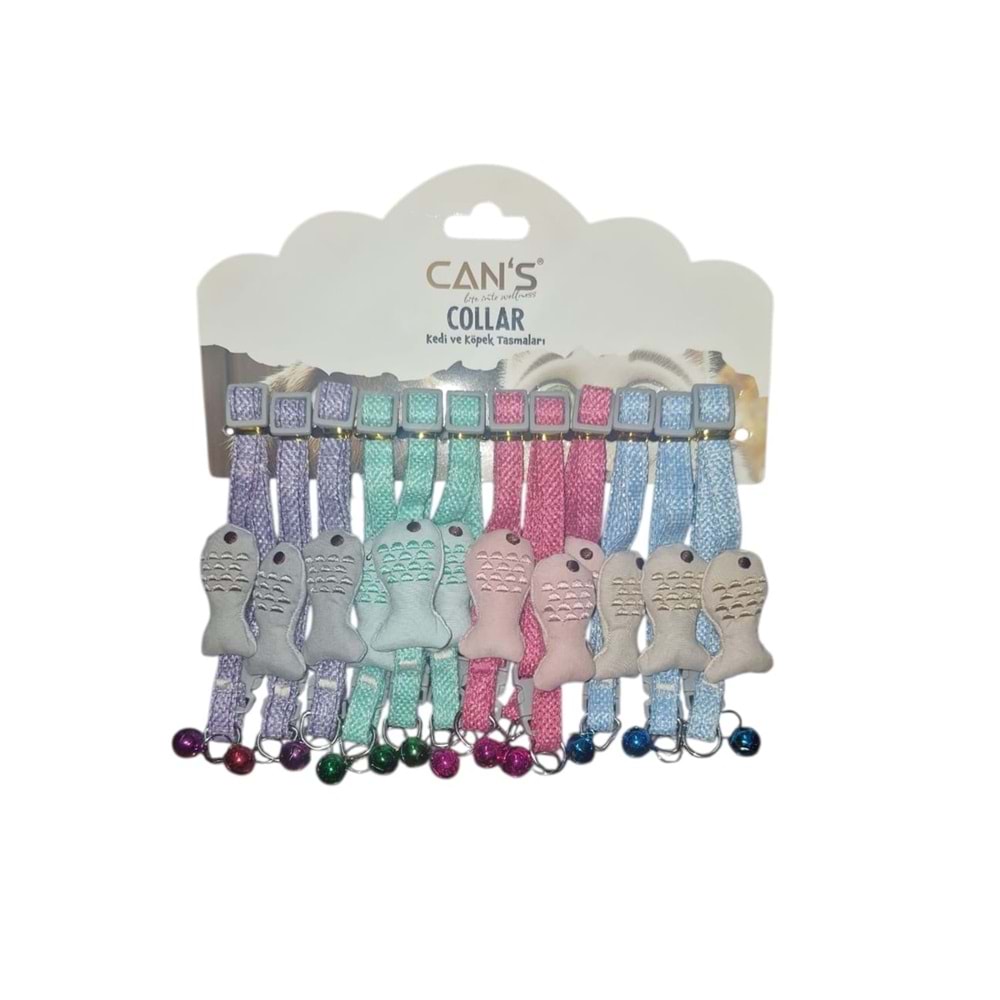 BRC-99 Balık Detaylı Zilli Boyunluk 1 cm