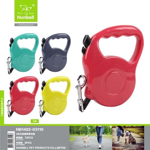 NUNBELL OTAMATİK TASMA ŞERİT 3mt 4902001