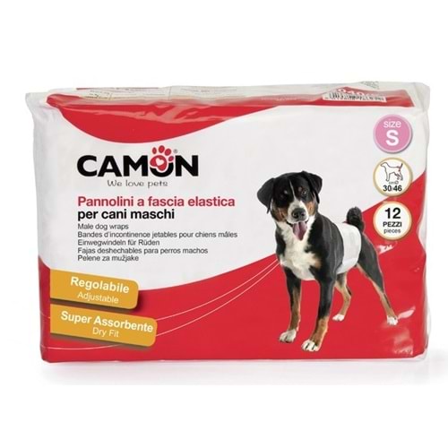 Camon Erkek Köpekler İçin Lastikli Bezler M Beden