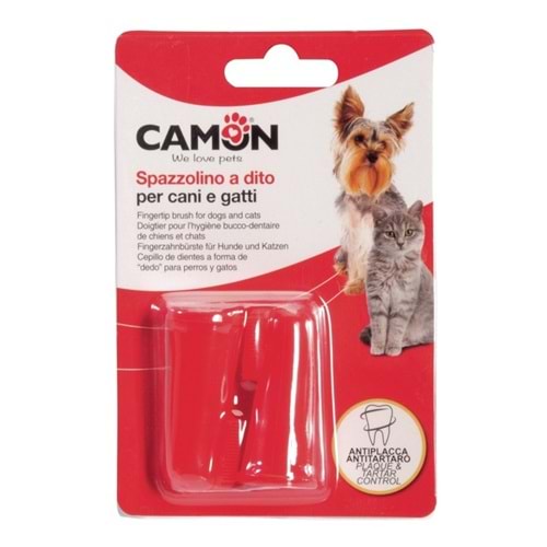 Camon Kedi ve Köpekler İçin Parmak Diş Fırçası