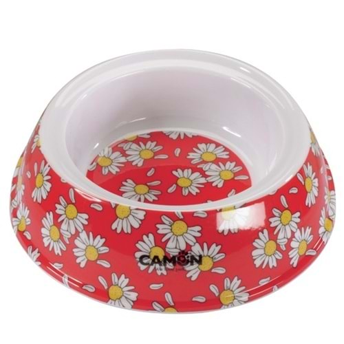 Camon Çiçekli Melamin Mama ve Su Kabı 700ml