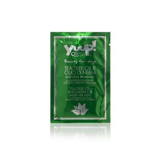 YUUP! ÇAY AĞACI VE NEEM AĞACI YAĞLI TEMİZLEME SİLME MENDİLİ (60LI)