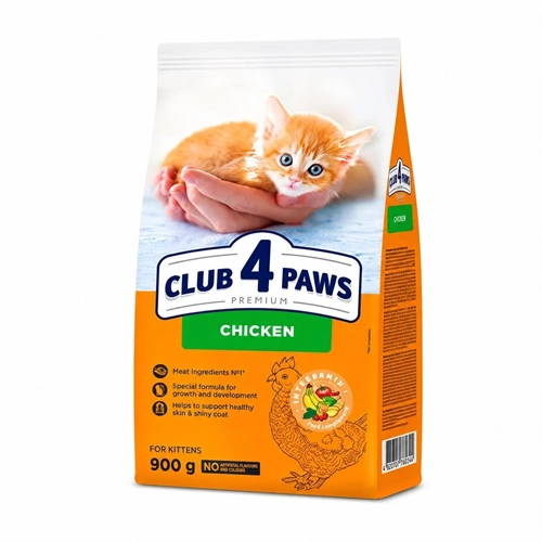 CLUB 4 PAWS PREMİUM TAVUKLU YETİŞKİN KEDİ MAMASI 900GR