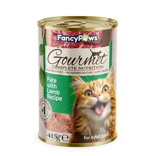 FANCY PAWS YETİŞKİN KEDİ KUZU KONSERVESİ