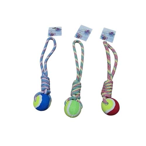 Cans BRC-2 Tenis Toplu Tutamaçlı Halat Oyuncak 35 cm