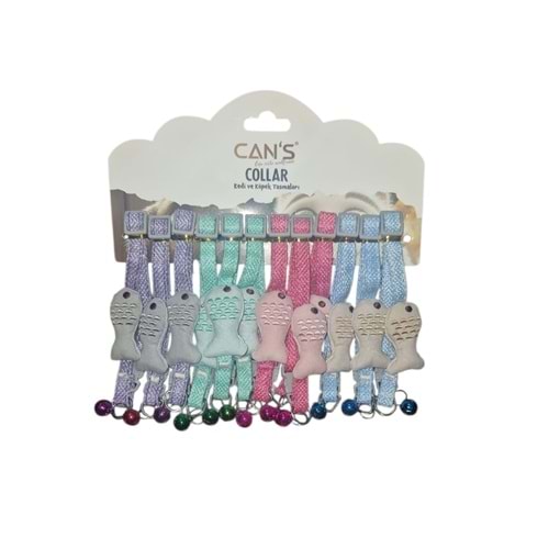 BRC-99 Balık Detaylı Zilli Boyunluk 1 cm