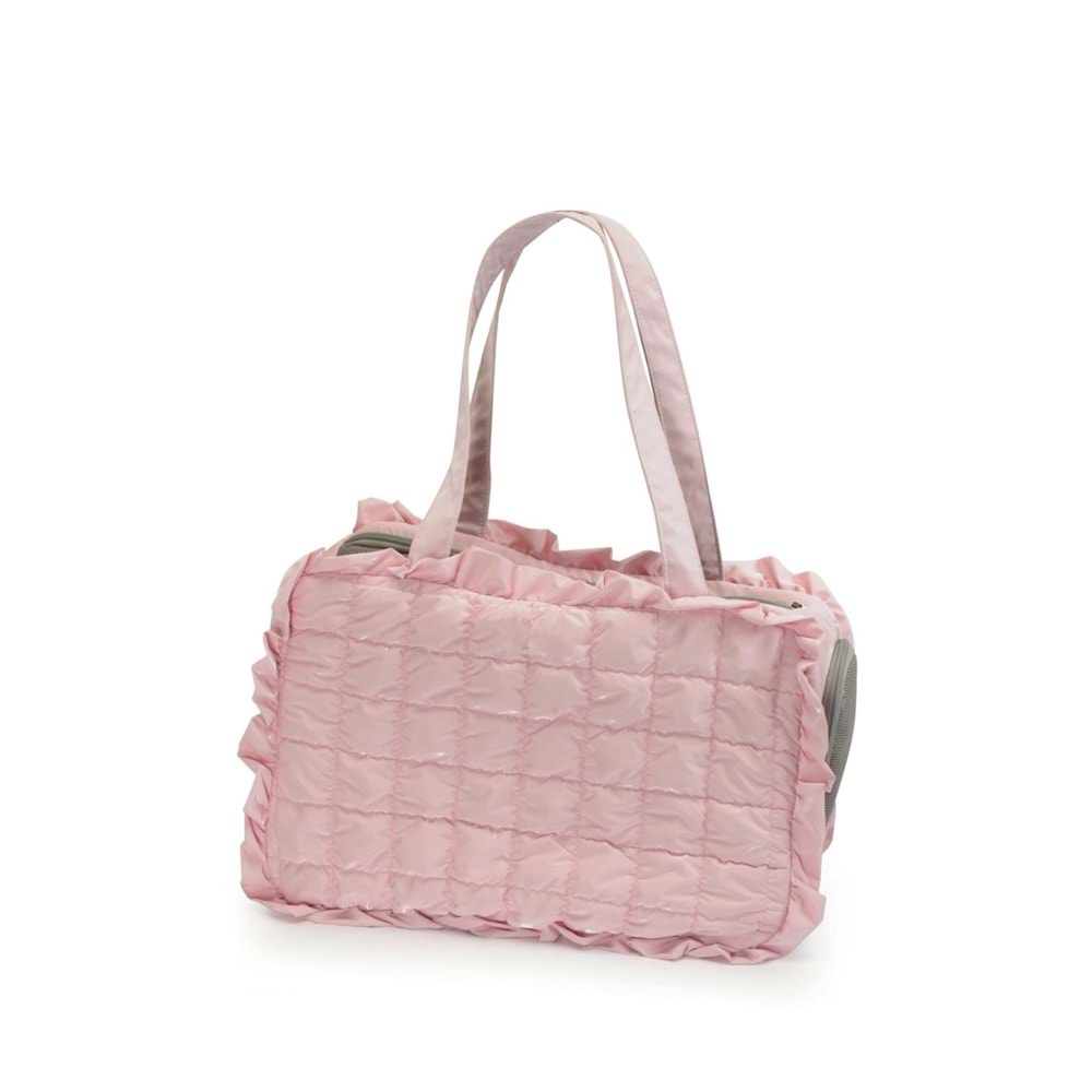 PU and polyester carrrier bag - Pink - 40x30x20cm