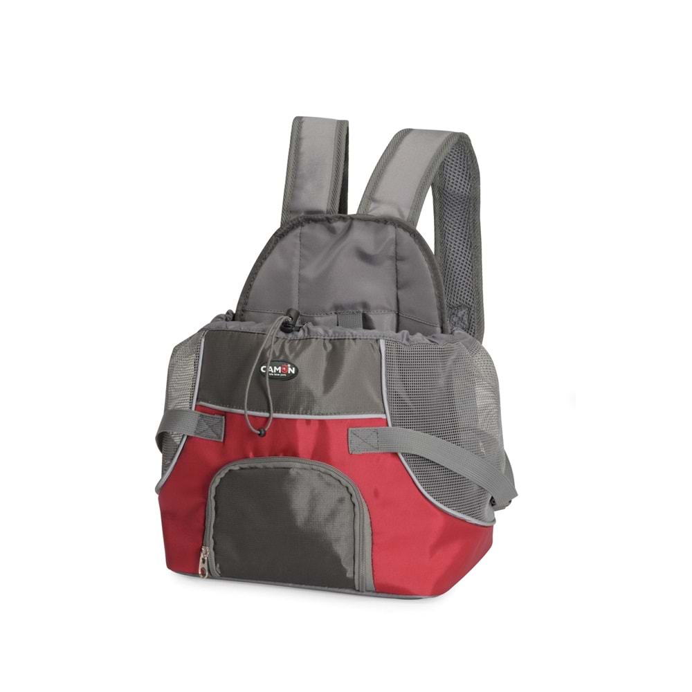 Pet Pocket - Front style pet carrier -red- Base28x22cm - h26~38cm