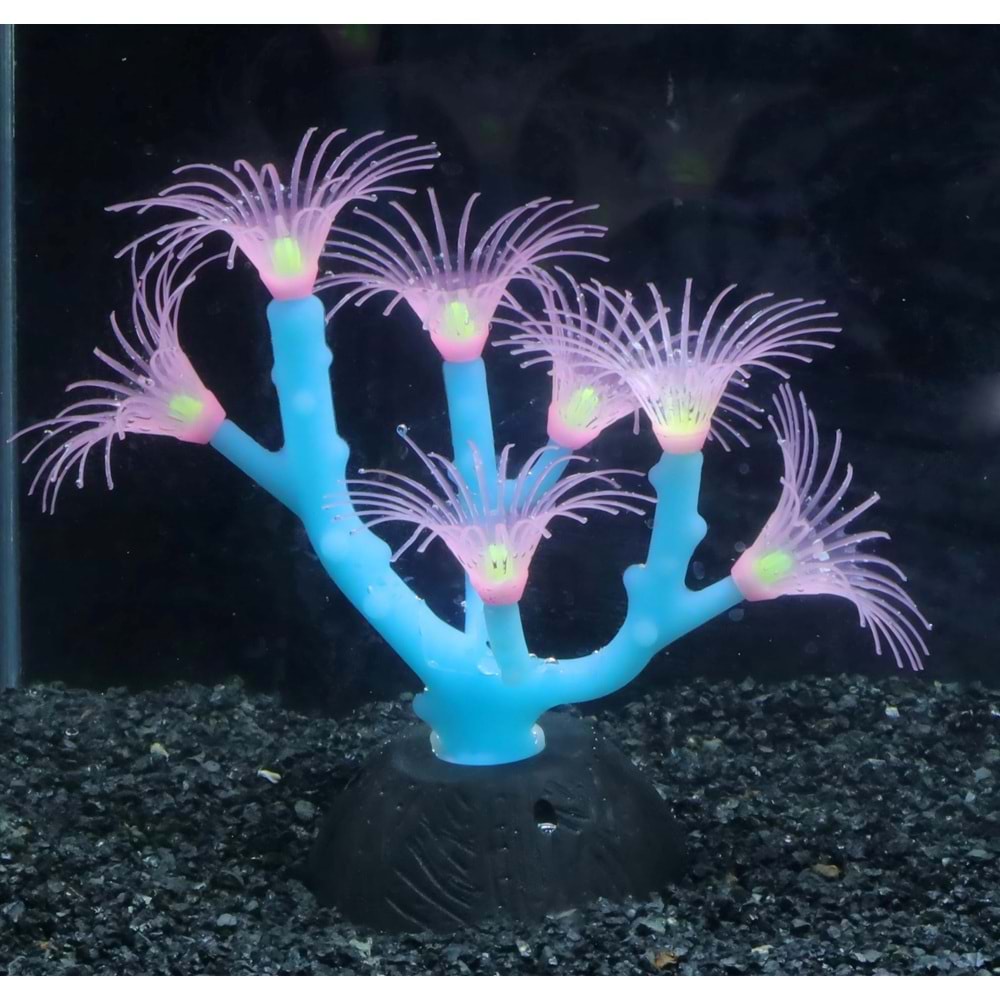 Yapay Deniz Anemonu Akvaryum Dekoru ( 14*14*11CM )