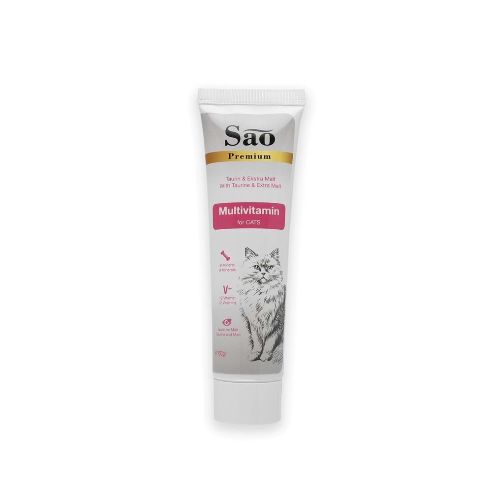 SAO Multi-Vitamin Taurinli Malt Kedi Macunu 100gr