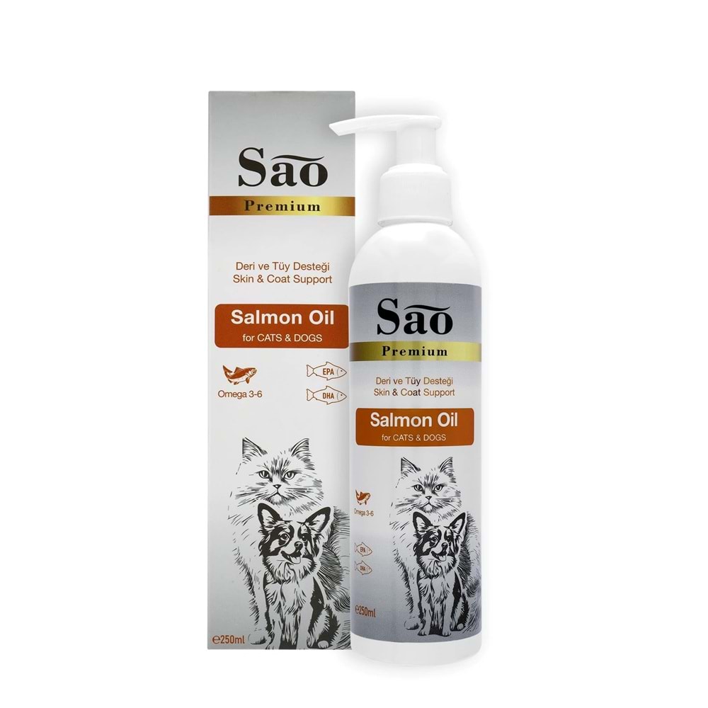 SAO Somon Yağı Kedi ve Köpekler İçin 250 ML