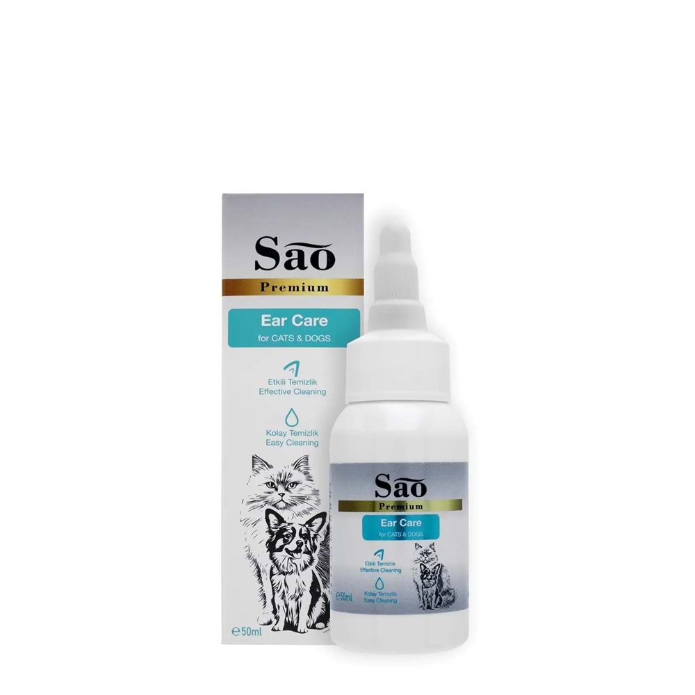 SAO Kedi ve Köpek Kulak Temizleme Losyonu 50 ML